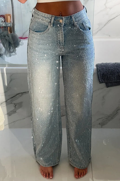 SHINE PARIS ® JEANS - SILVER DIAMOND